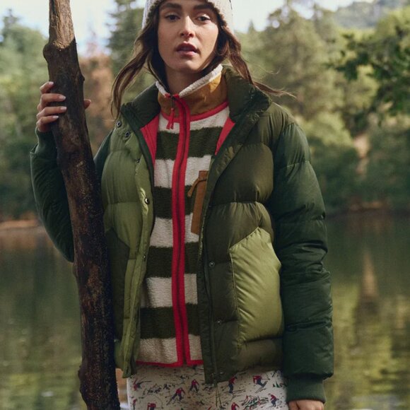 The Polar Puffer ~ Army Colorblock - Picture 3 of 5